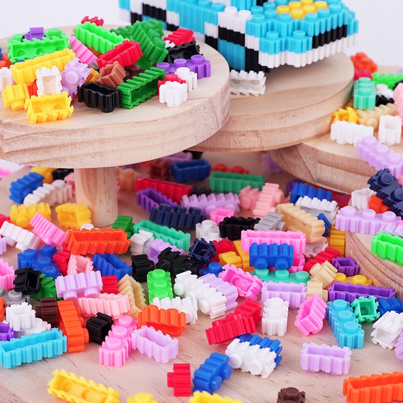 Bulk Granules 8Mm Children'S Educational Plastic Building Blocks Toys Free Diy Assembled Granular Building Blocks By Weight - Image 4